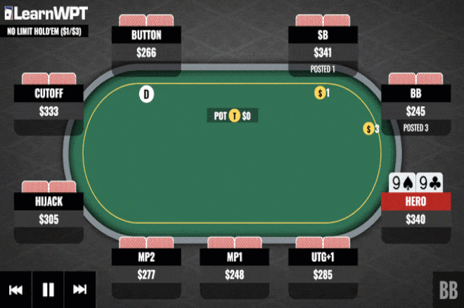 德州扑克口袋99翻前遭遇3bet，怎么办？
