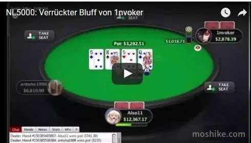 NL5K上一手引起争议的“诈唬” 有人用很精彩的方式分析了Preflop