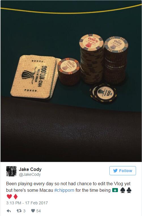​Jake Cody奔赴澳门，参加传说中的豪客局