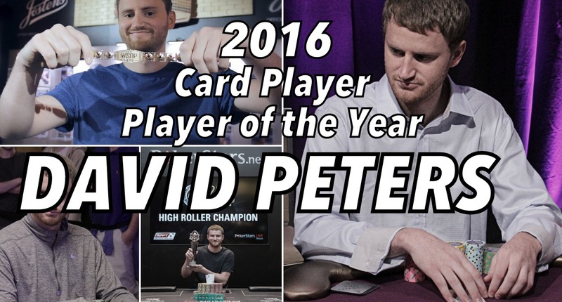 David Peters赢得2016 Card Player年度最佳牌手称号