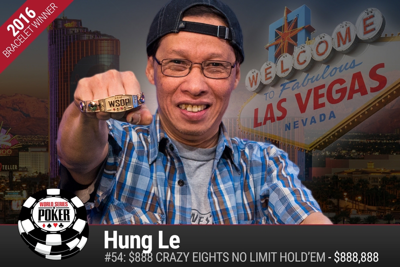 WSOP快讯：越南五旬老汉在Crazy Eight锦标赛中夺魁
